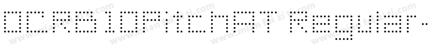 OCRB1OPitchAT Regular字体转换